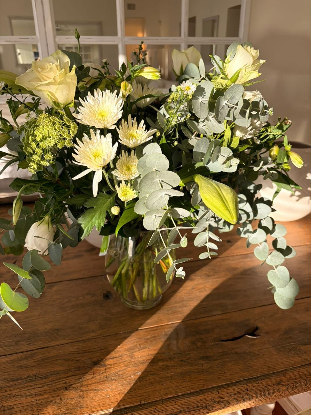Customer photo review of White Purity Vase Arrangement