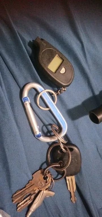 Customer photo review of Digital Tyre Pressure Gauge (Compact Keyring Tool)