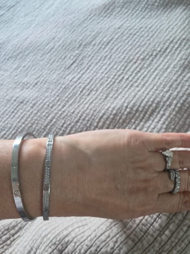 Customer photo review of LOVE BRACELET 3.65MM DIAMOND-PAVED