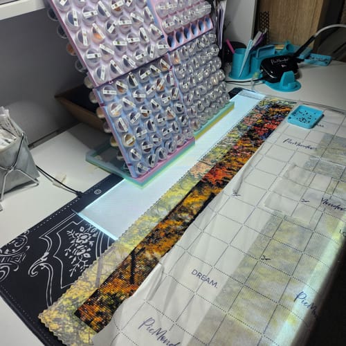 Customer photo review of 5D Diamond Painting – Journey Through the Pines