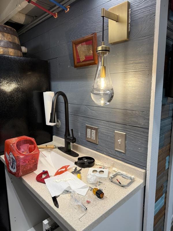 Customer photo review of Raindrop Sconce