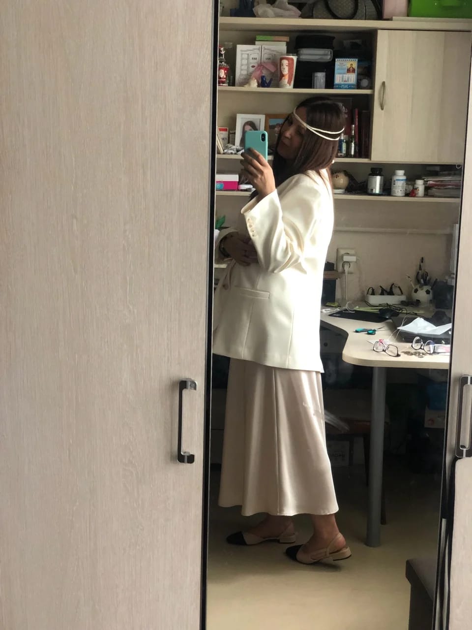 Customer photo review of Maren Mixed Color Comfort Sandals
