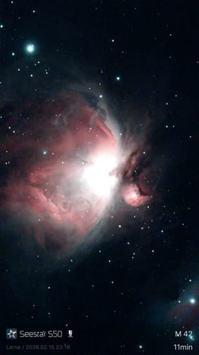 Customer photo review of ZWO Seestar S50 Smart Telescope