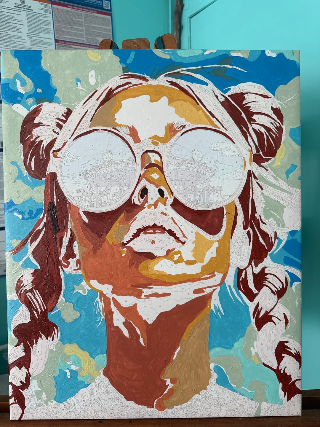 Customer photo review of Ginger carousel | Paint by Number