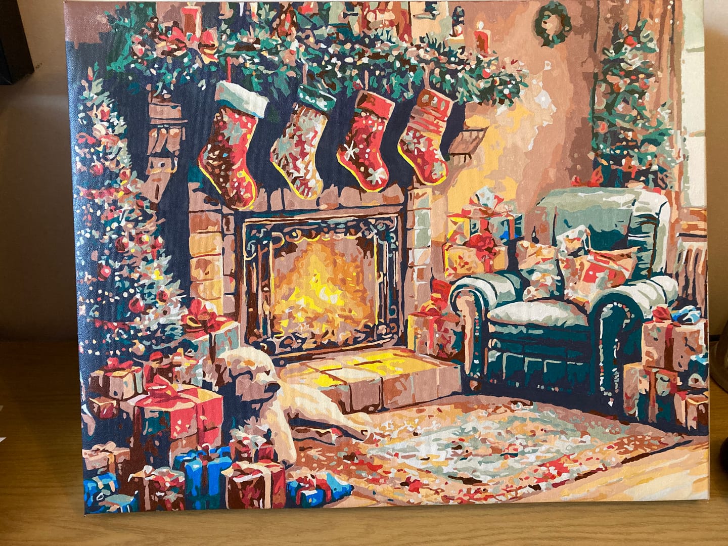 Customer photo review of Christmas Fireplace