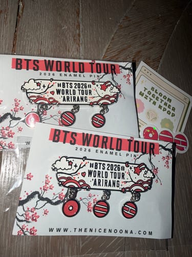 Customer photo review of (PREORDER) BTS 2026 Tour Pin