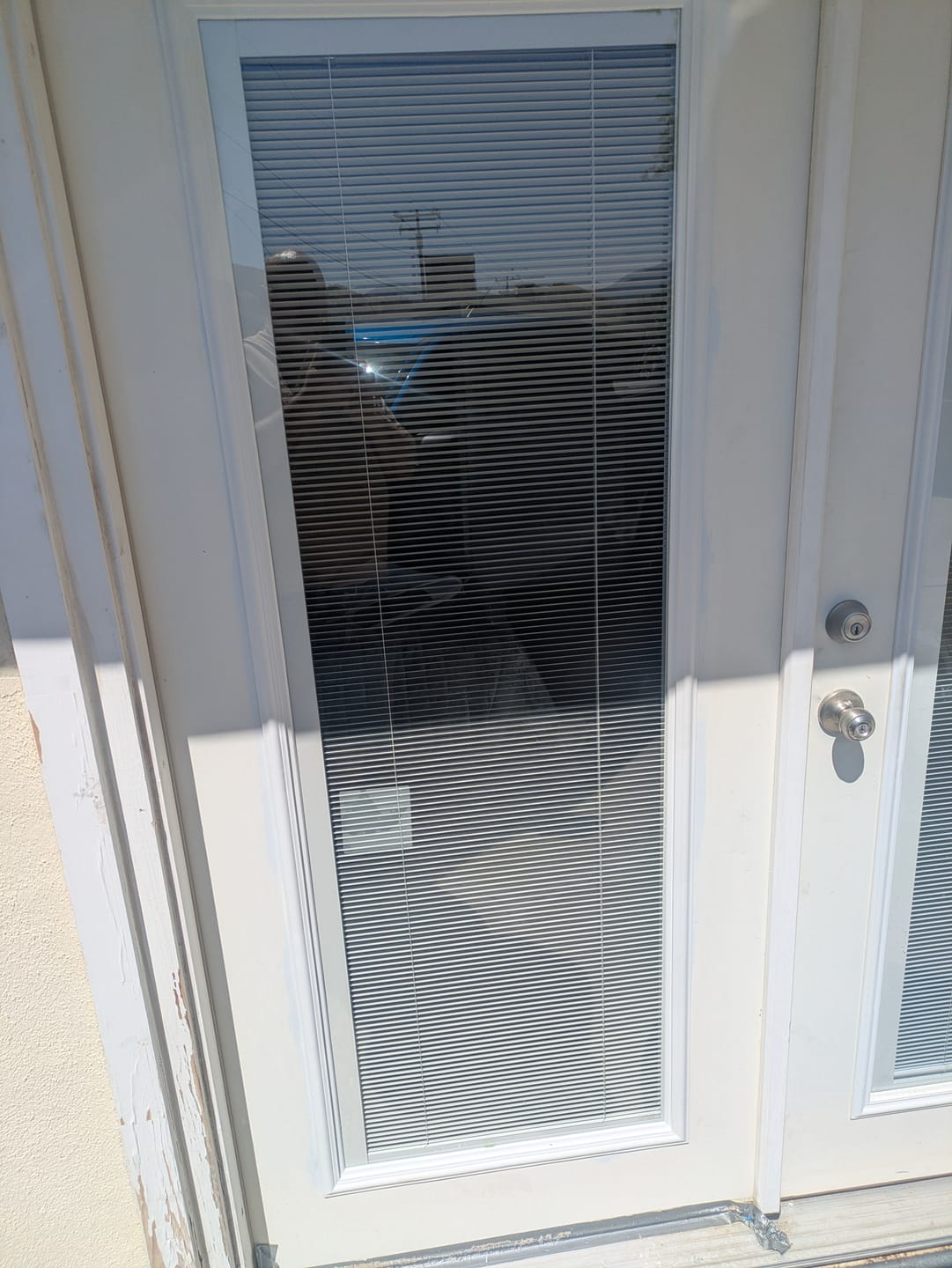 Customer photo review of Raise & Lower Blinds Glass and Frame Kit (Full Lite)