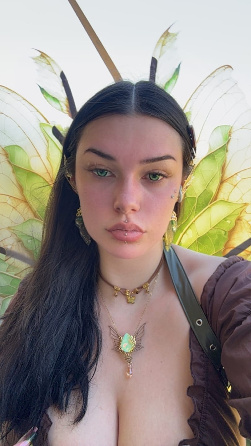 Customer photo review of Cosplay KOI Green Colored Contact Lenses