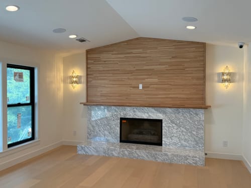Customer photo review of Cavestone Fireplace Glass Doors | Custom Masonry Fit