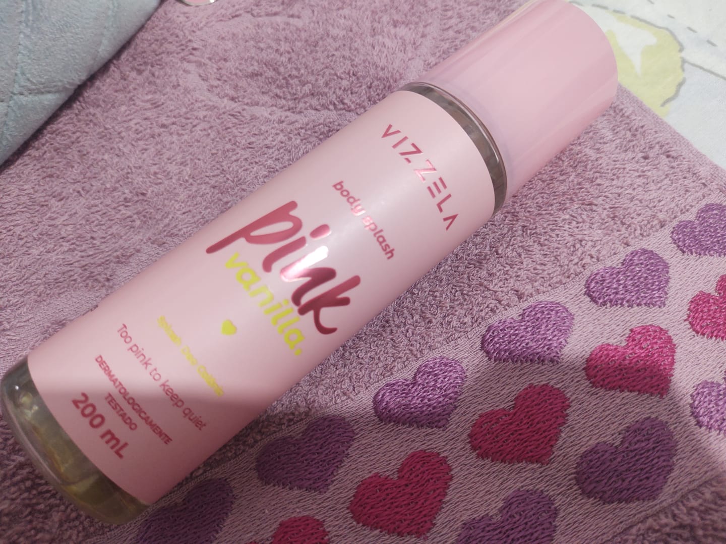 Customer photo review of Body Splash Deo Colônia Pink Vanilla - Vizzela
