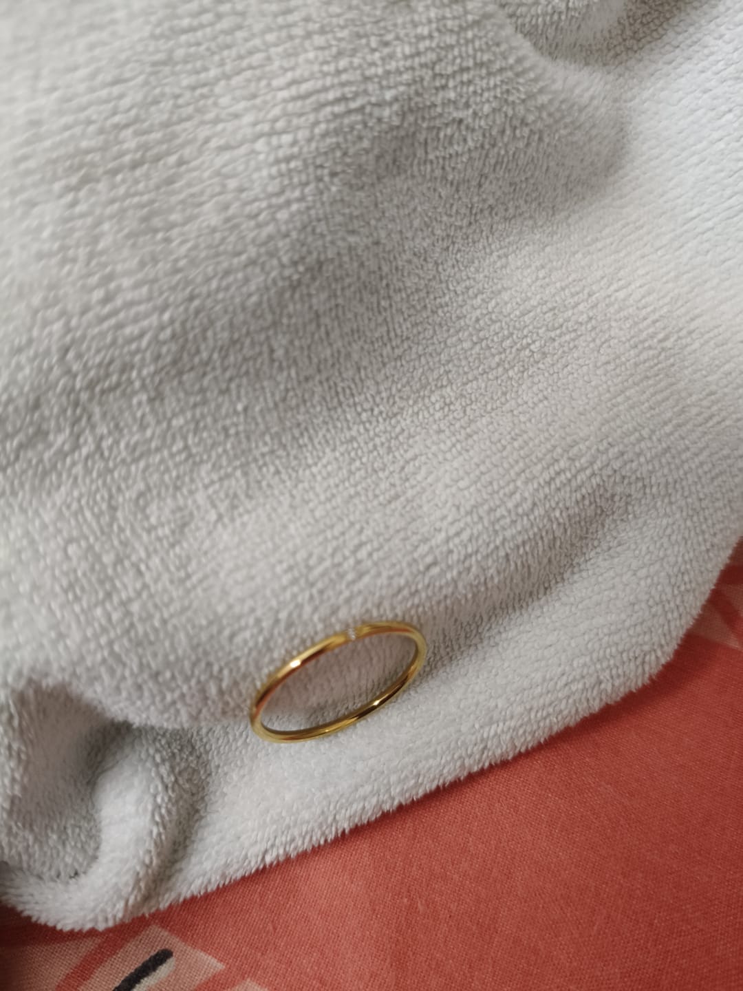 Customer photo review of Smooth Thin Stacking Ring