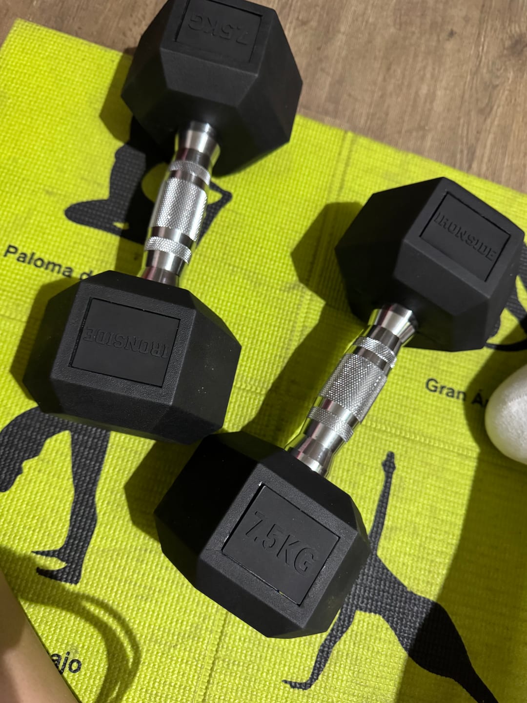 Customer photo review of Mancuerna Hexagonal (2.5 a 50 kg) IRONSIDE