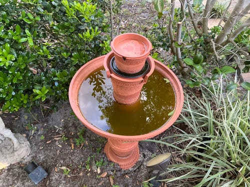 Customer photo review of Two Button Fountain Pump and Battery Compartment - no connection port