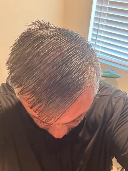 Customer photo review of Instant Dye Shampoo