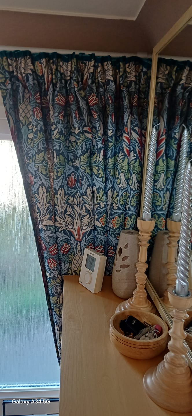 Customer photo review of William Morris Snakeshead Tapestry Fabric