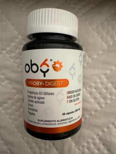 Customer photo review of Proby Digest | 60 billones Probioticos y Prebioticos inulina Agave, Enzimas, Fibra, Carbon Activado