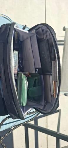 Kundenbewertung mit Foto zu Crossbody Organizer