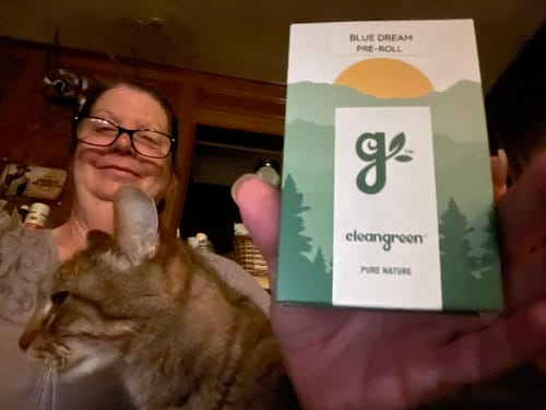 Customer photo review of Blue Dream Pre-Roll