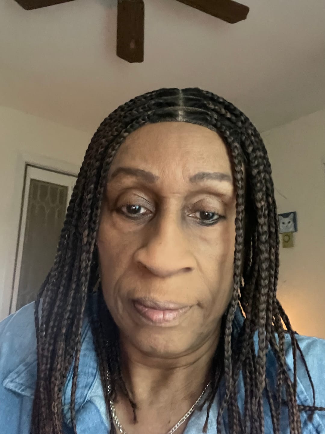 Customer photo review of Swiss HD Full Lace Knotless Box Braided Wig