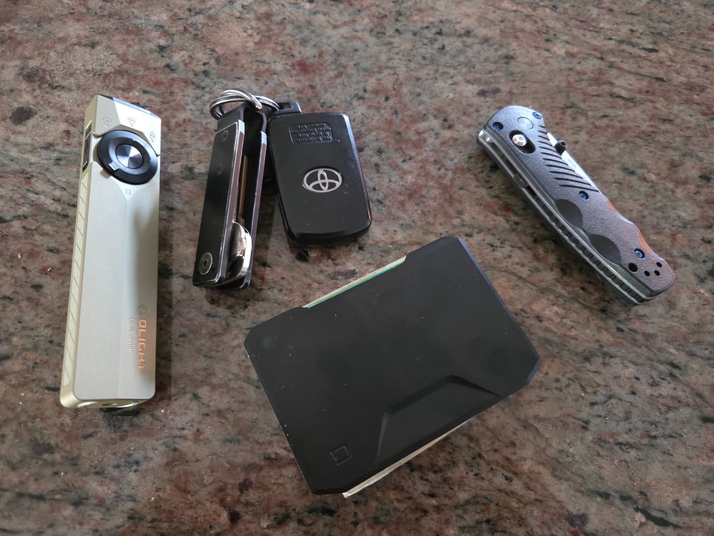 Customer photo review of SK1 SLIDE KICK WALLET WITH TITANIUM MONEY CLIP