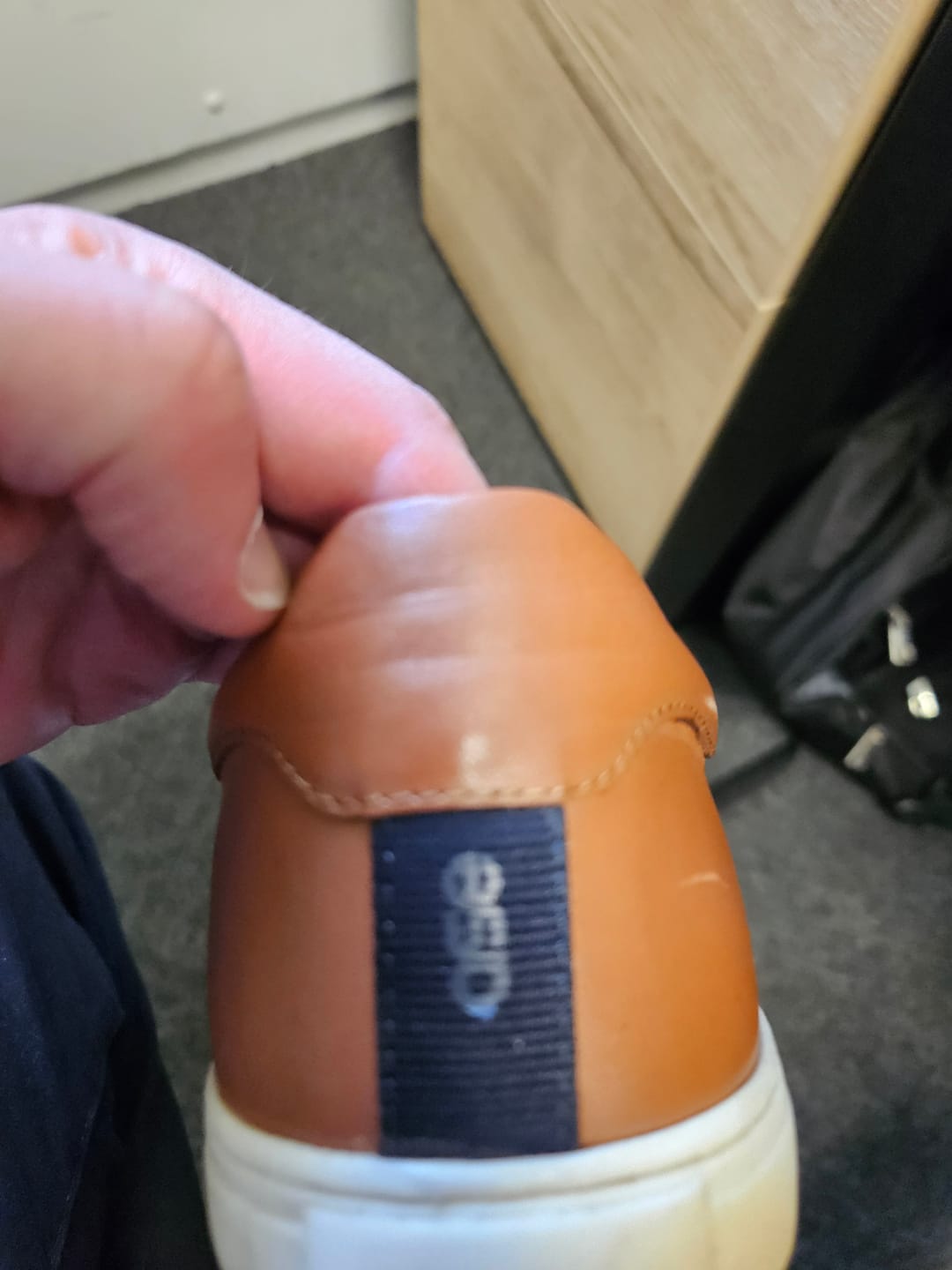 Customer photo review of Tucker Softy Sneaker Shoes Tan