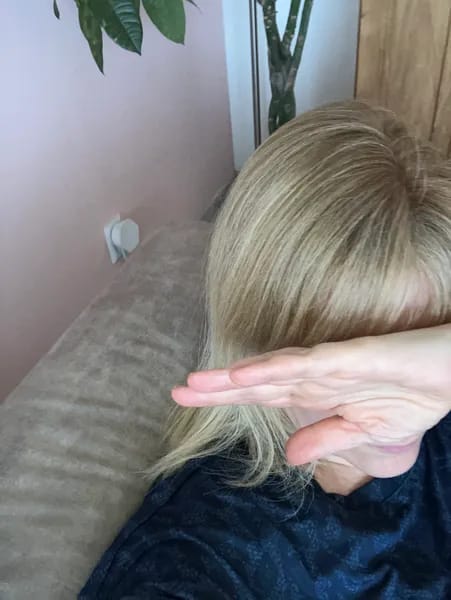 Customer photo review of Instant Dye Shampoo