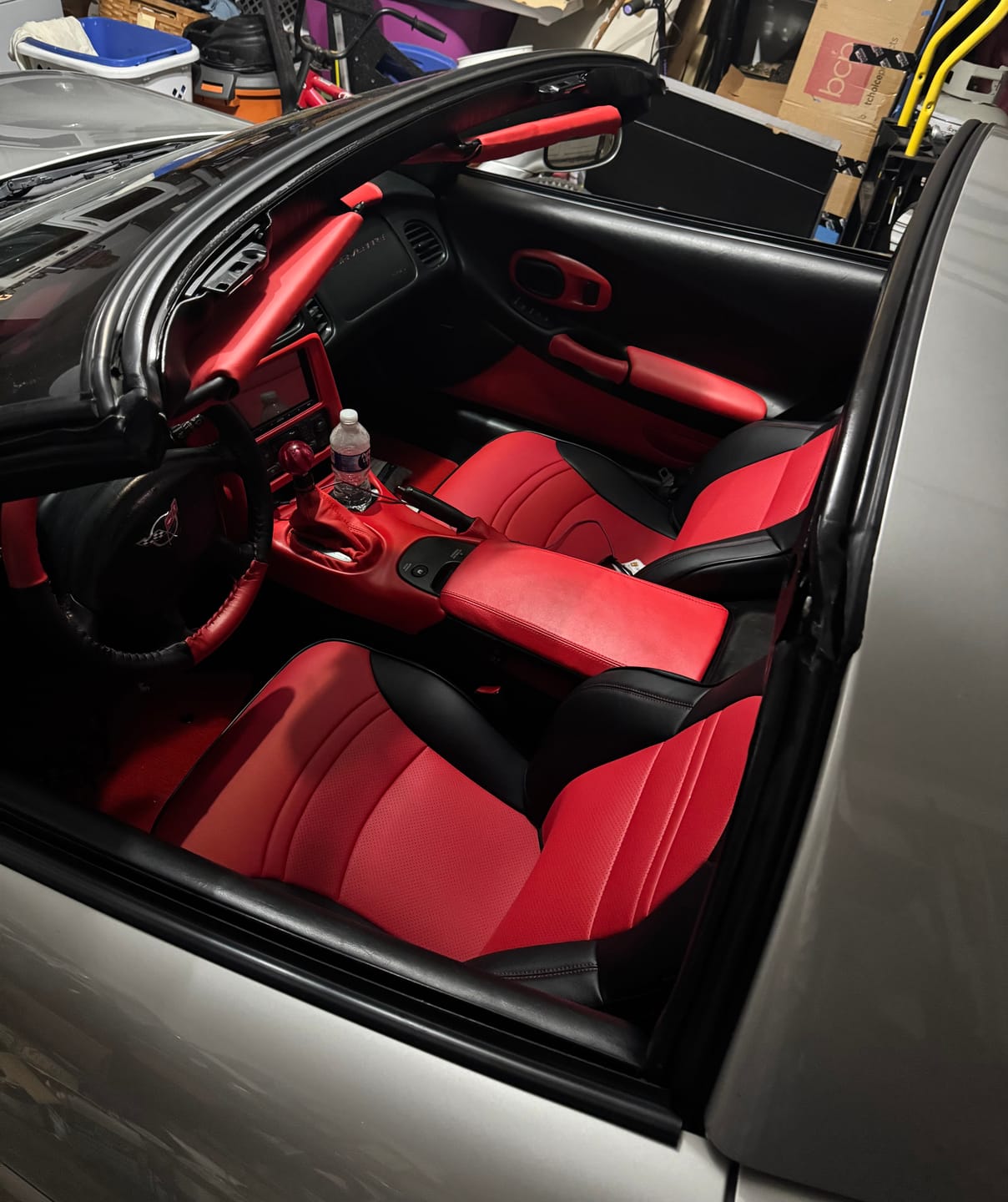 Customer photo review of Corvette C5 Custom Leather Seat Covers