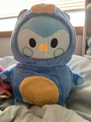 Customer photo review of Mini Finch Plushie - Small but Mighty Comfort