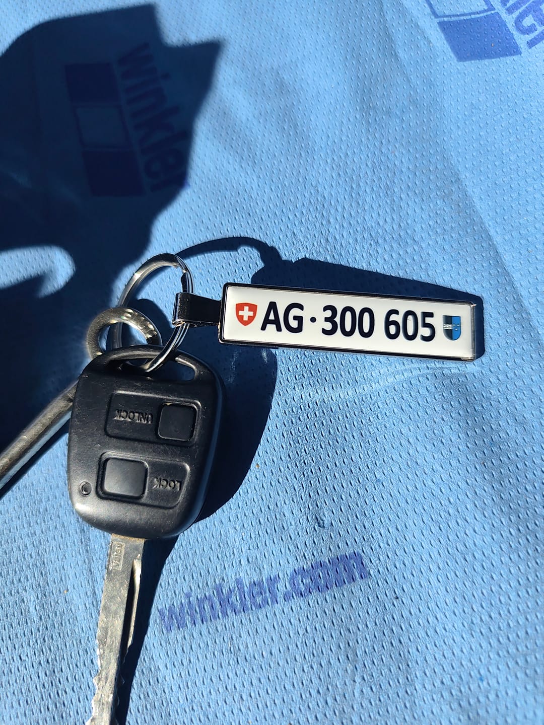 Customer photo review of Personalisierter Kennzeichen-Schlüsselanhänger – Dein Nummernschild als Anhänger