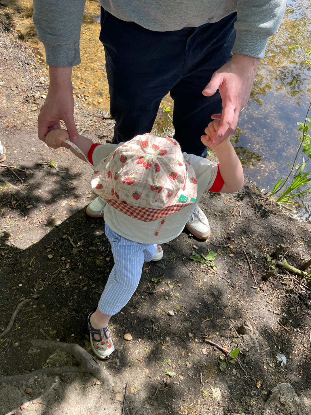 Customer photo review of Strawberry Days Reversible Sunhat