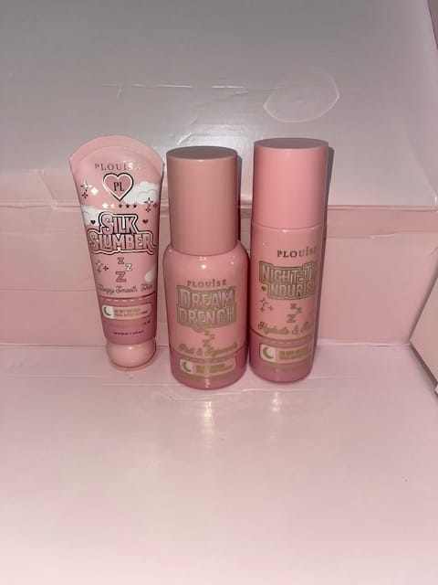 Customer photo review of After Dark - Hitting Snooze Nighttime Skincare Set