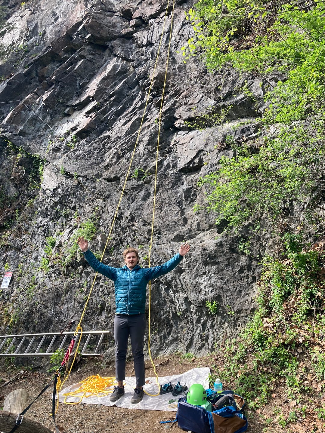 Customer photo review of Slide-Cinch Lead Rope Solo Anchor Tensioner