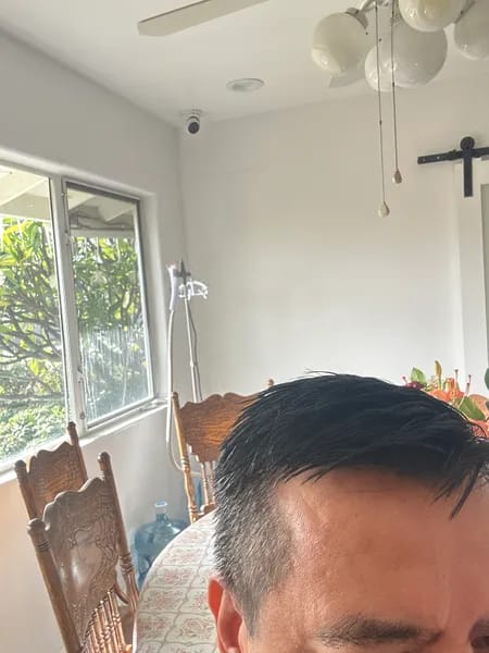 Customer photo review of Instant Dye Shampoo