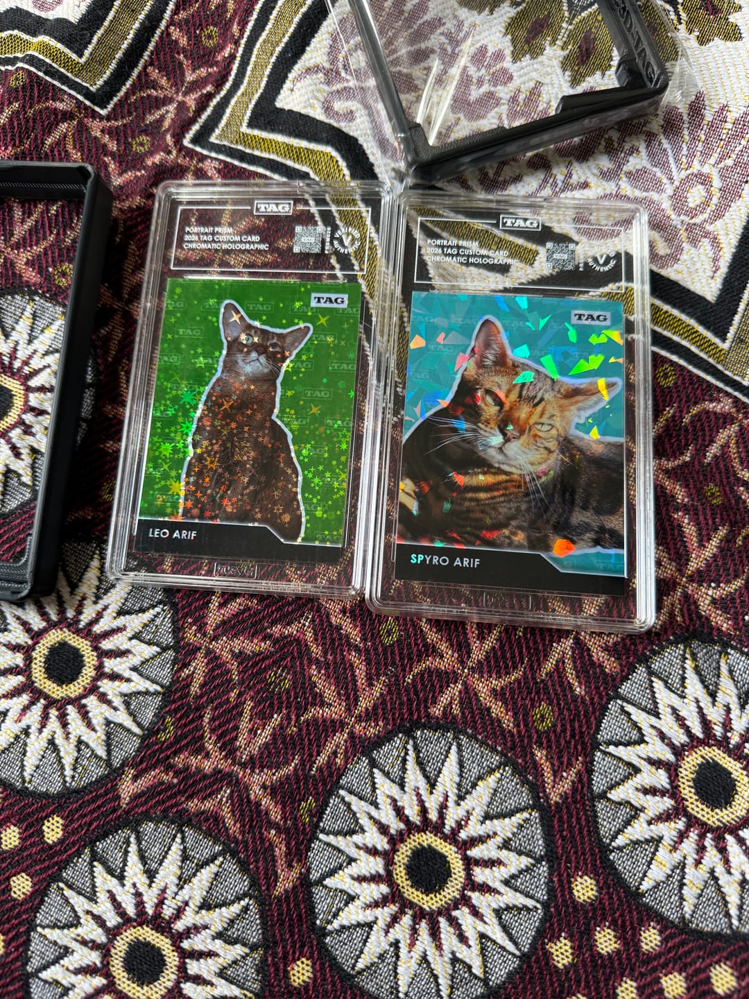 Customer photo review of TAG Custom Card | Pet Portrait Prism
