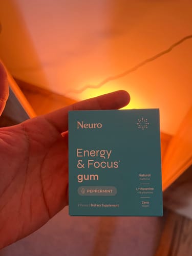 Customer photo review of Energy & Focus Gum