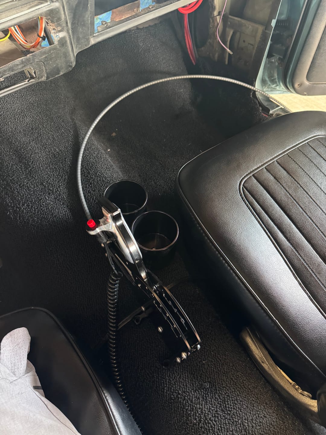 Customer photo review of Operator Button Billet Grip Insert Set Bare Aluminum 16-144-03 (Button Not Included)