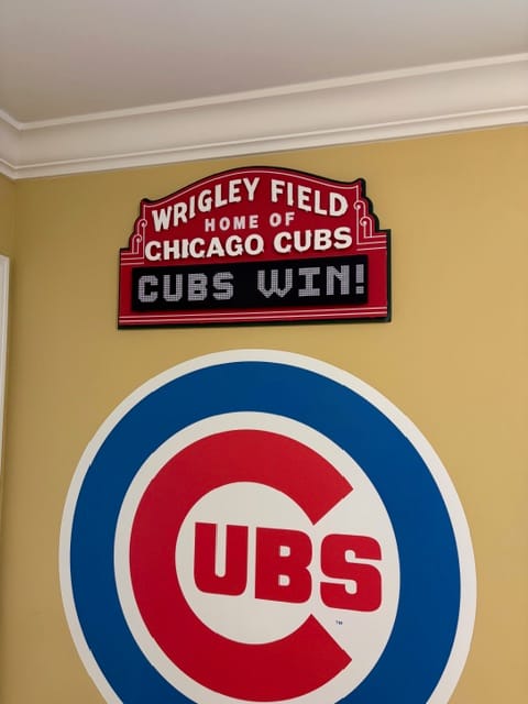 Customer photo review of Chicago Cubs Wrigley Field Marquee Metal Wall Art