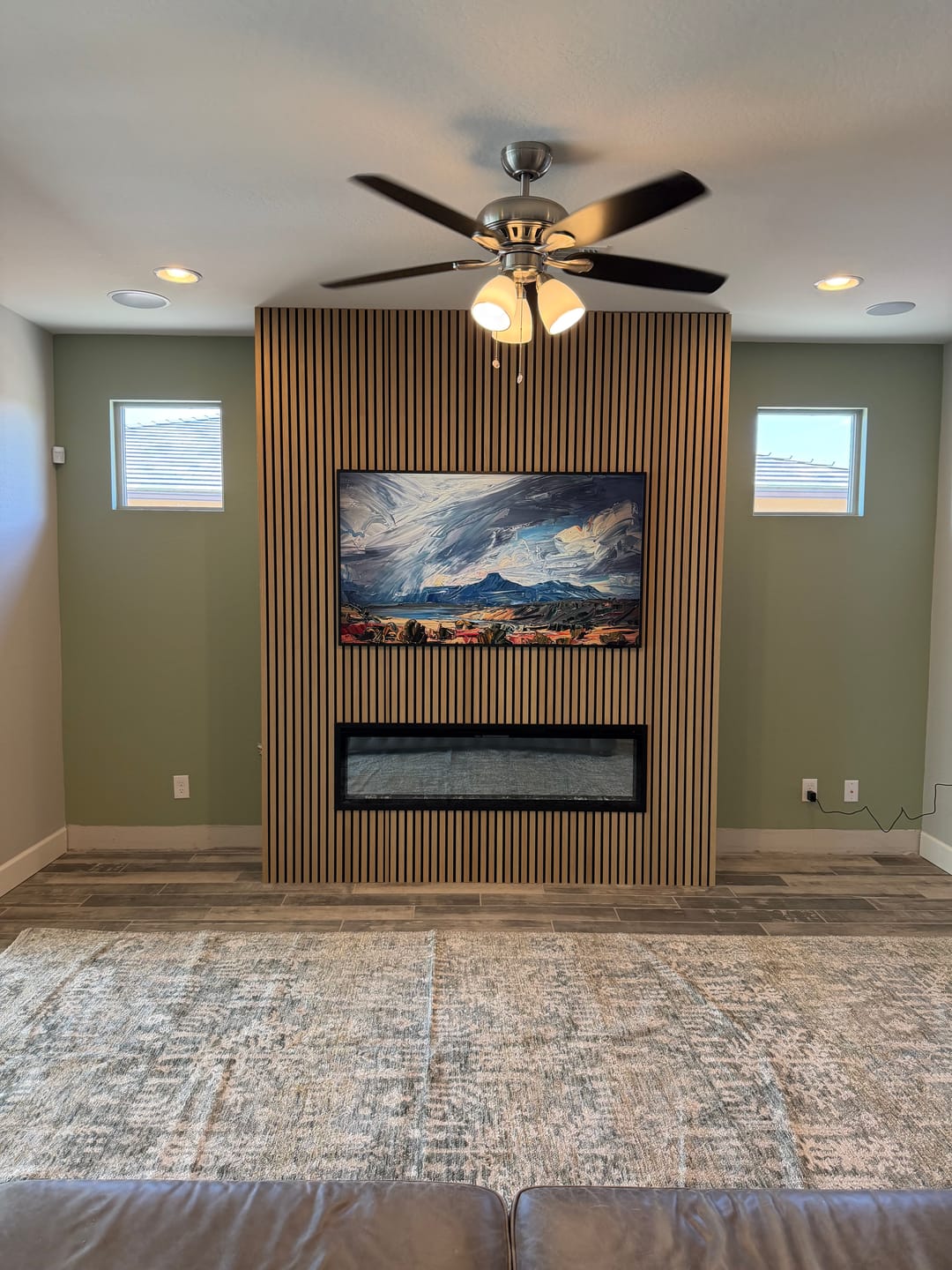 Customer photo review of Natural Oak Acoustic Slat Panels 94.5" or 120"