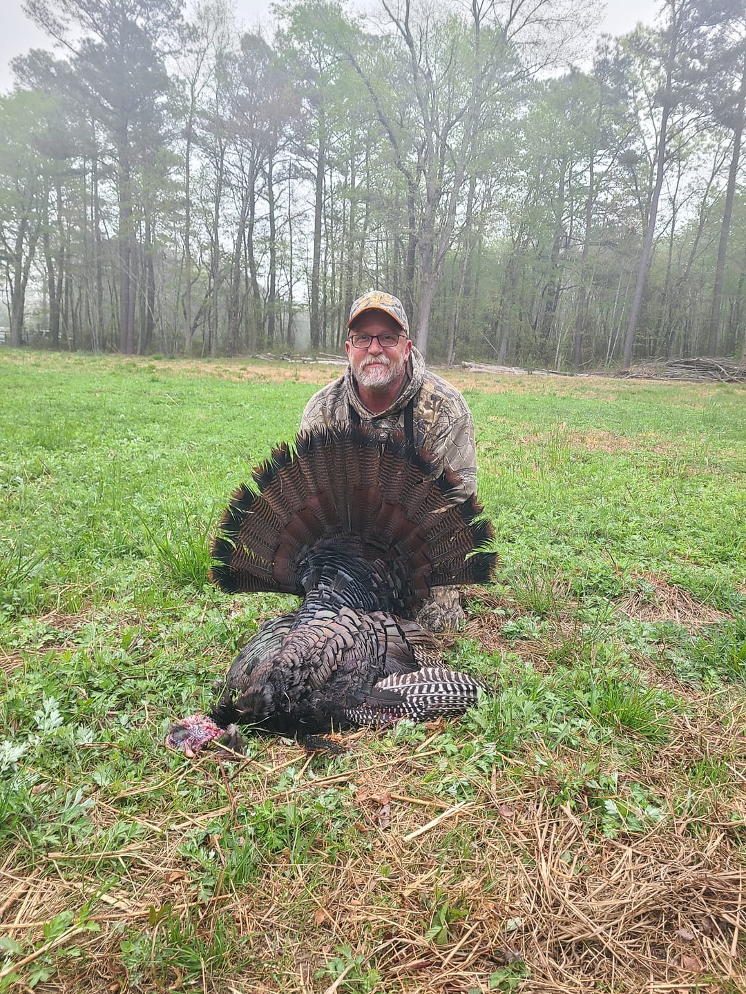 Customer photo review of StrutBack Turkey Hunting Vest with Kickstand | Long Sit Turkey Vest Seat Cushion | Green & Camo Hunting Vest