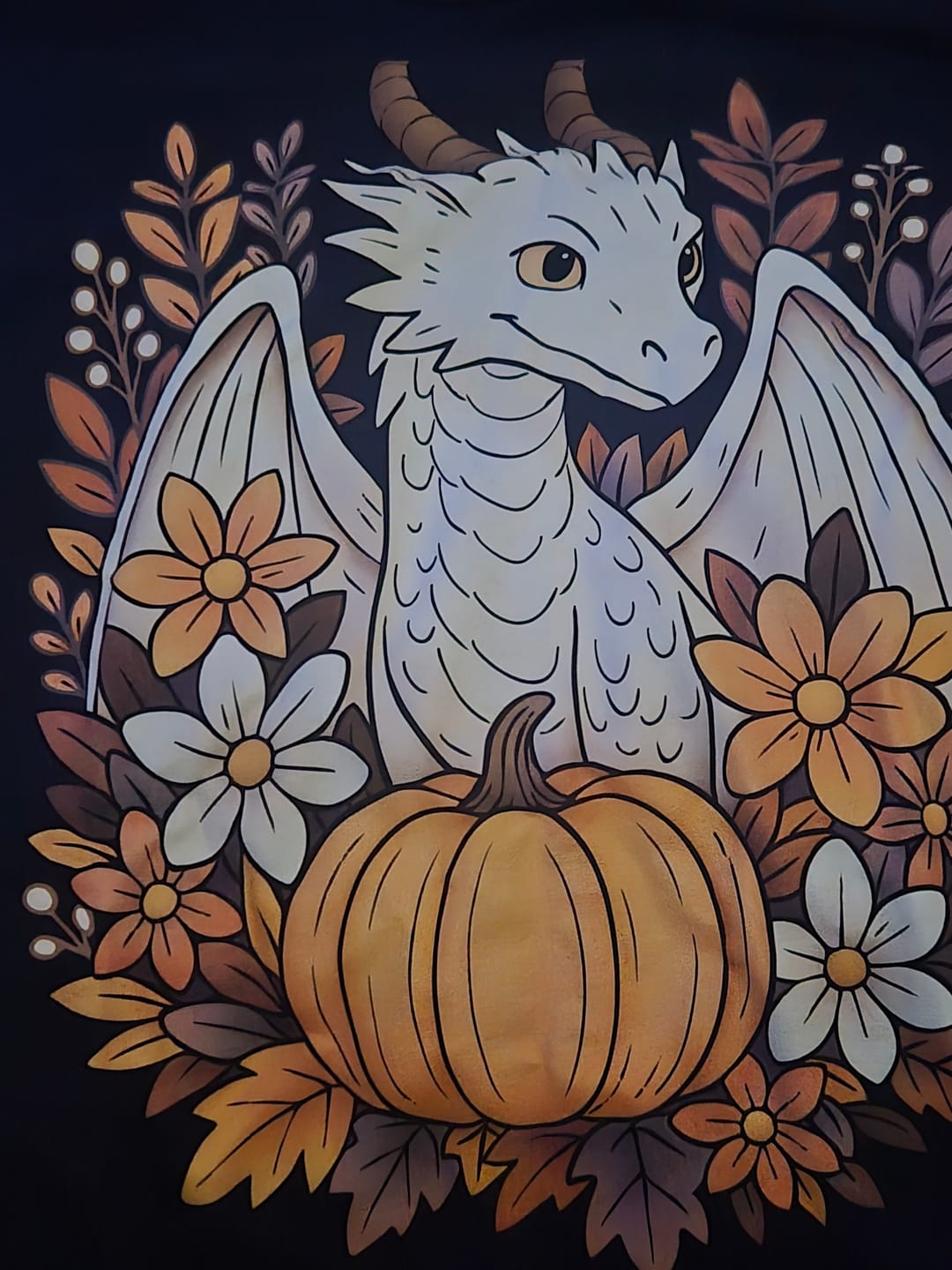 Customer photo review of Cozy Harvest T-Shirt
