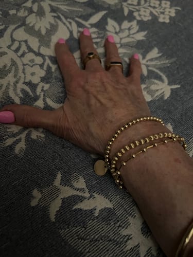 Customer photo review of fancy juno bracelet (4mm)