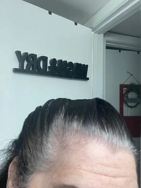 Customer photo review of Instant Dye Shampoo
