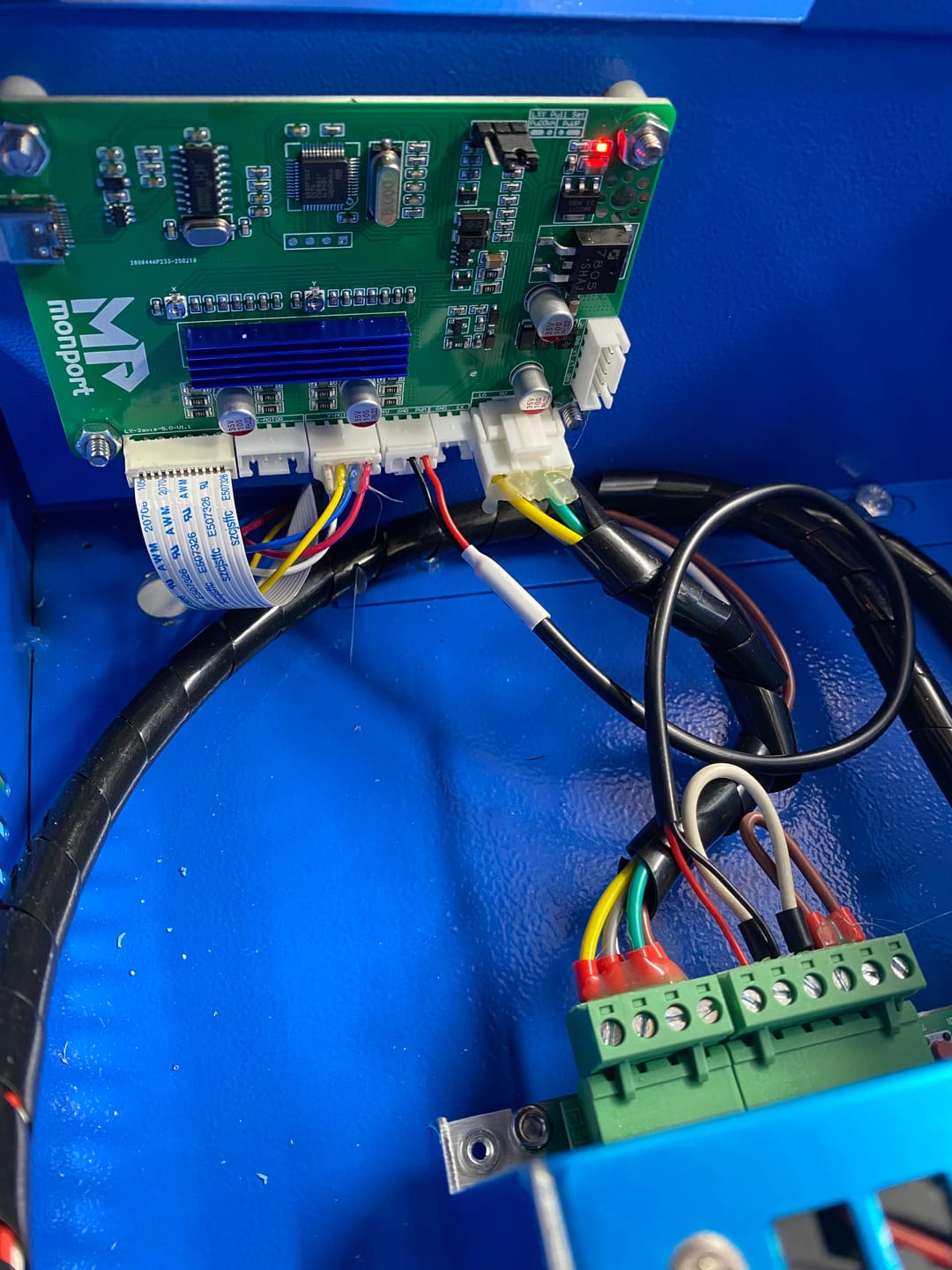 Customer photo review of Lightburn Compatible Motherboard for Desktop 40w CO2 Laser Engraver