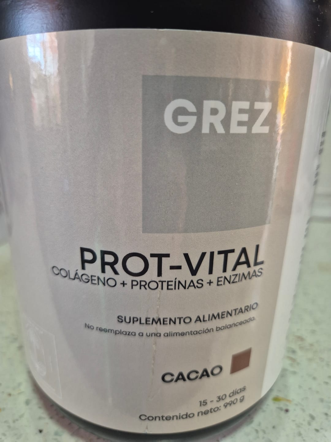 Customer photo review of PROT-VITAL + Colágeno + Proteínas + Enzimas digestivas / Polvo 990 g