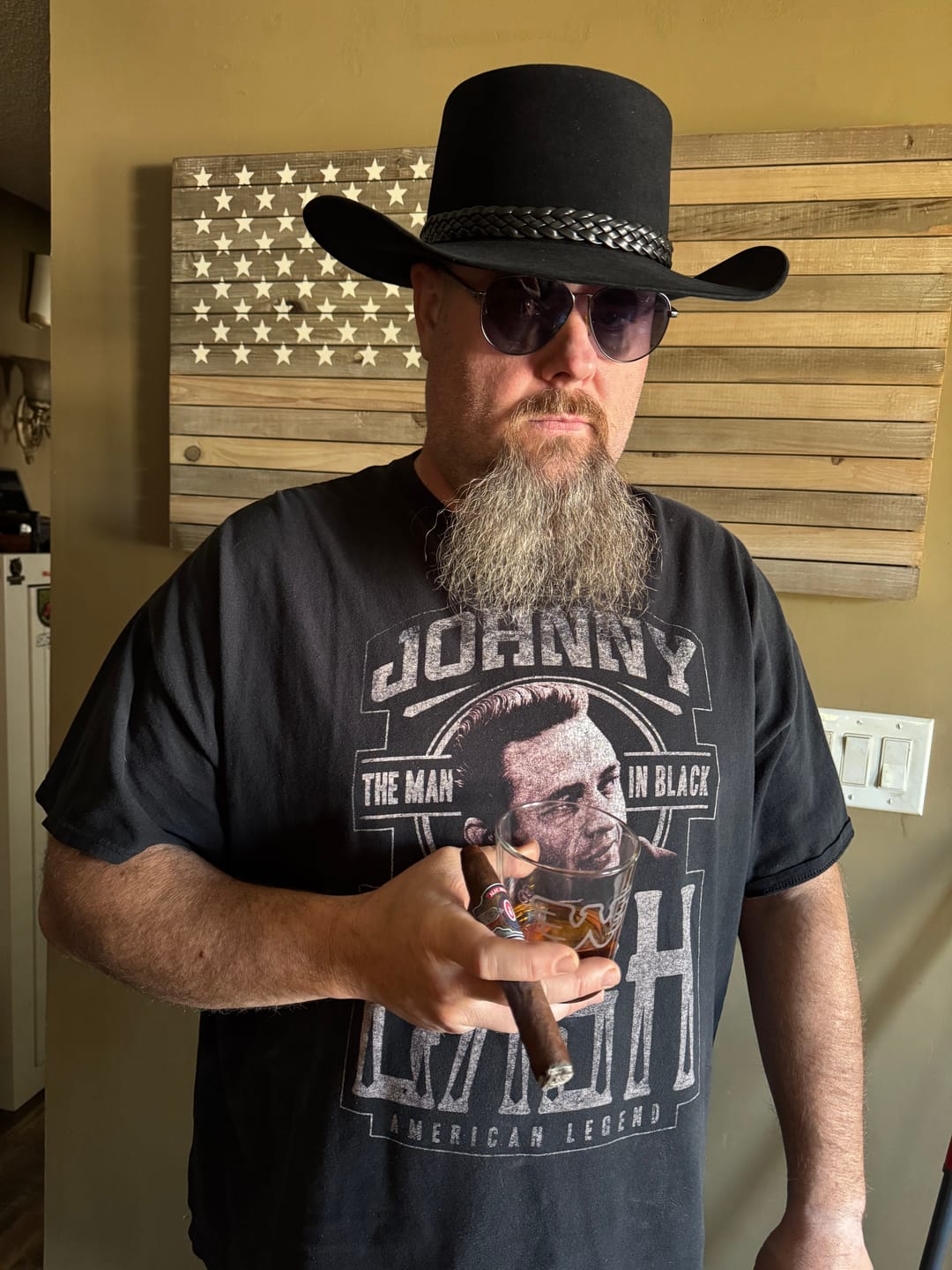 Customer photo review of The Lash Stetson Hat - Made Exclusively for Waylon Jennings - PREORDER