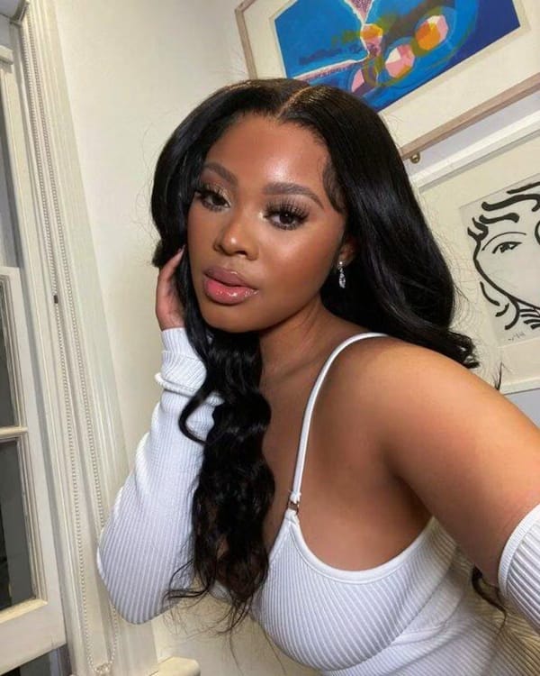 Customer photo review of Wavymy Wear Go Glueless Lace Wigs Pre-cut HD Lace Wigs Human Hair Pre-plucked Natural Hairline 180% Density