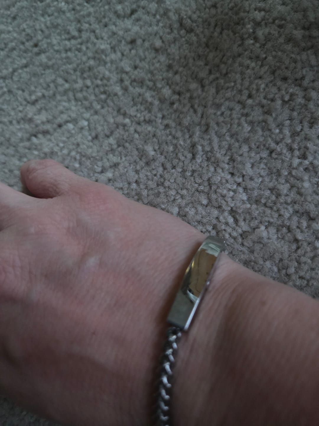 Customer photo review of Franco Link ID Urn Bracelet | 4MM