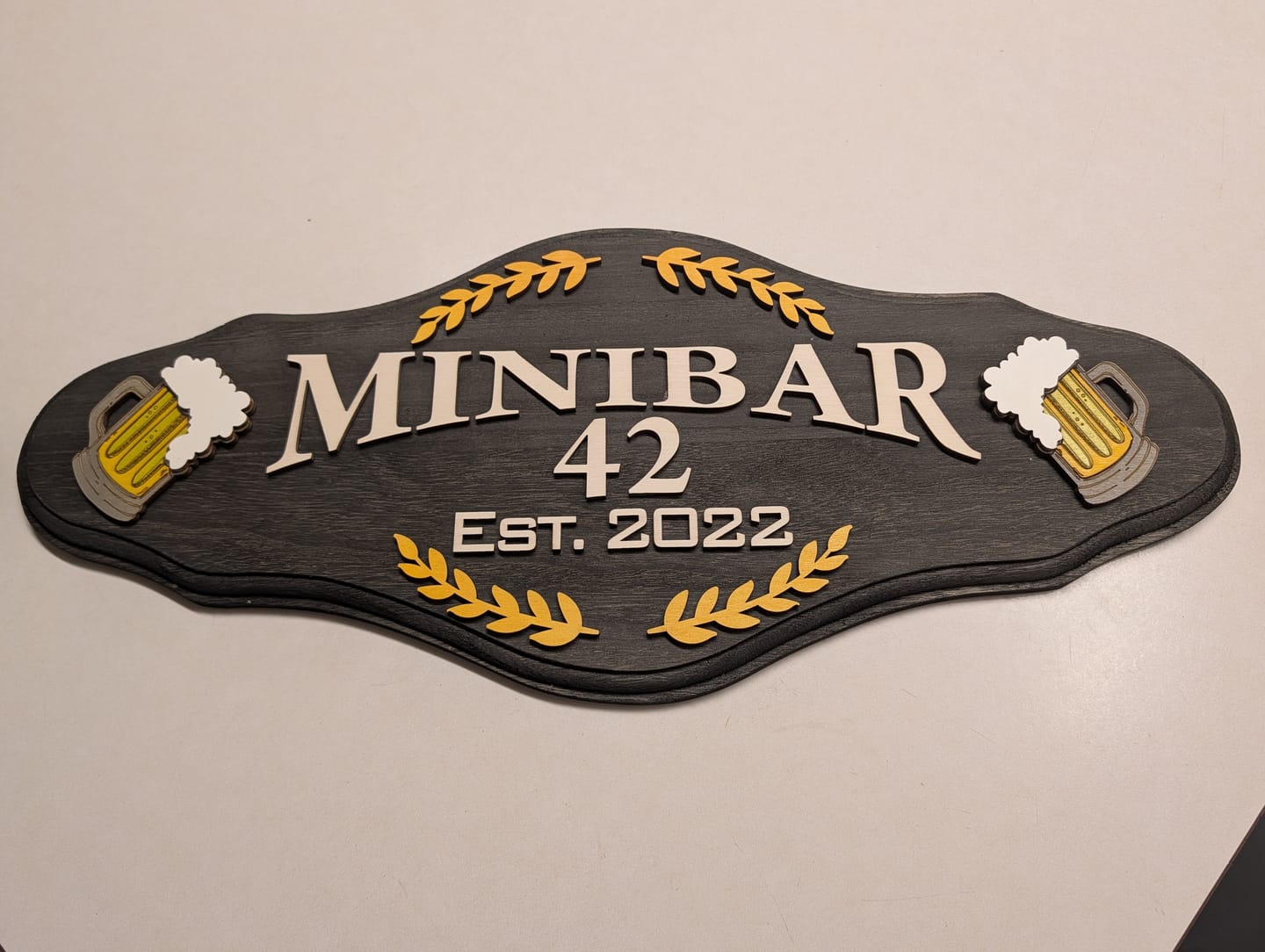 Customer photo review of Bar Sign