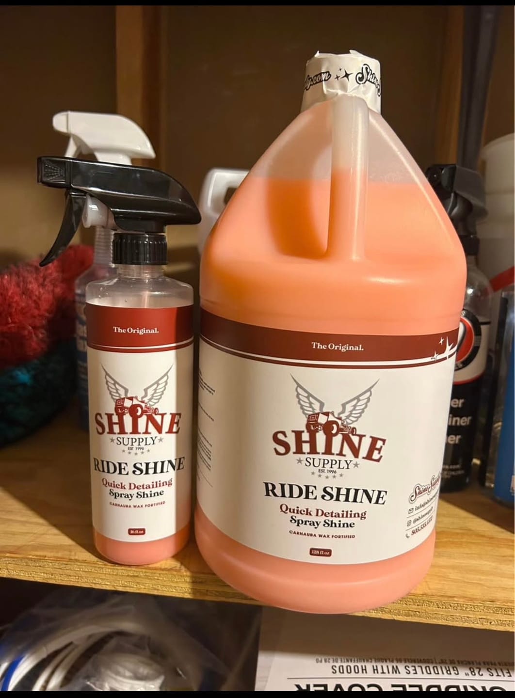 Customer photo review of Ride Shine - Gallon