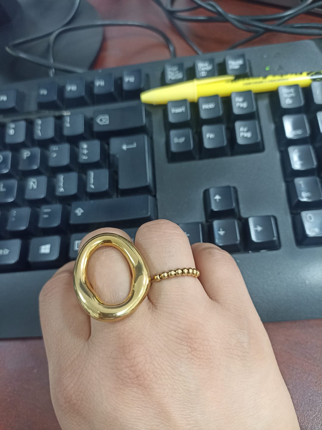Customer photo review of Anillo Anti-Ansiedad